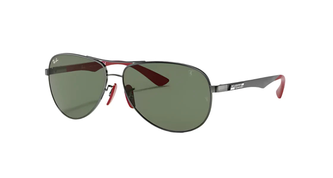 نظارات راي بان RB8313M F001/71 بايلوت، إطار ذهبي/رمادي داكن، عدسات خضراء - 61 مم