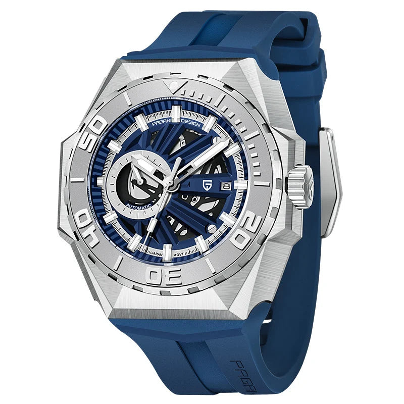 Pagani Design Stainless Steel Skeleton Dial Automatic Watch for Gents - PD-YS007