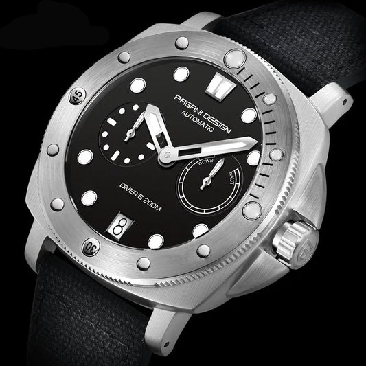 Pagani Design Stainless Steel Black Dial Automatic Watch for Gents - PD-1767