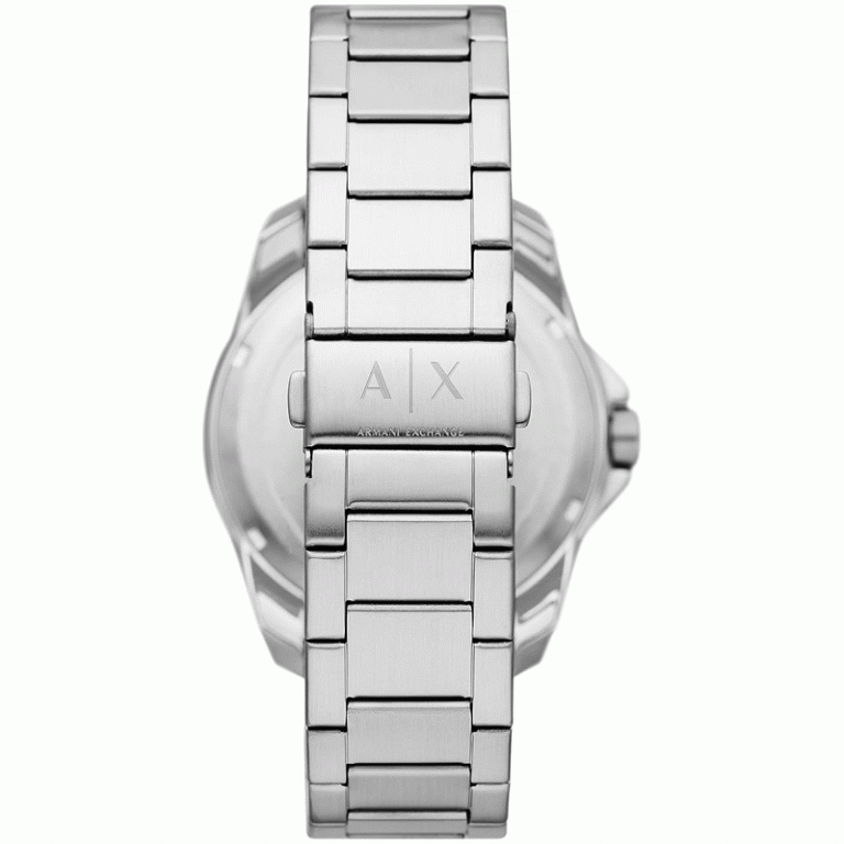 Armani Exchange Men’s Quartz Silver Stainless Steel Blue Dial 44mm Watch AX1950