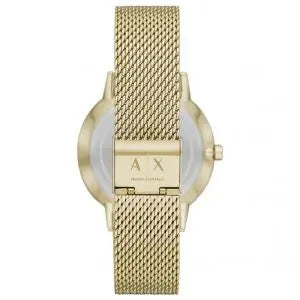 Armani Exchange Men’s Quartz Gold Stainless Steel Black Dial 42mm Watch AX2715