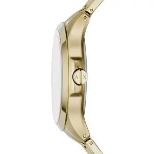 Armani Exchange Men’s Quartz Gold Stainless Steel Gold Dial 46mm Watch AX2415