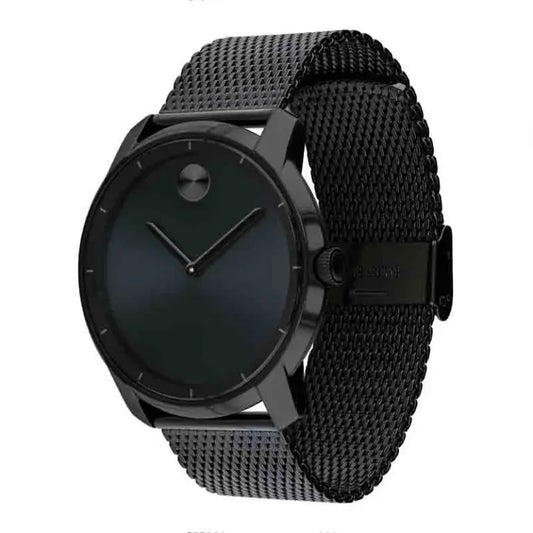 Movado Men’s Quartz Swiss Made Black Stainless Steel Black Dial 44mm Watch 3600261
