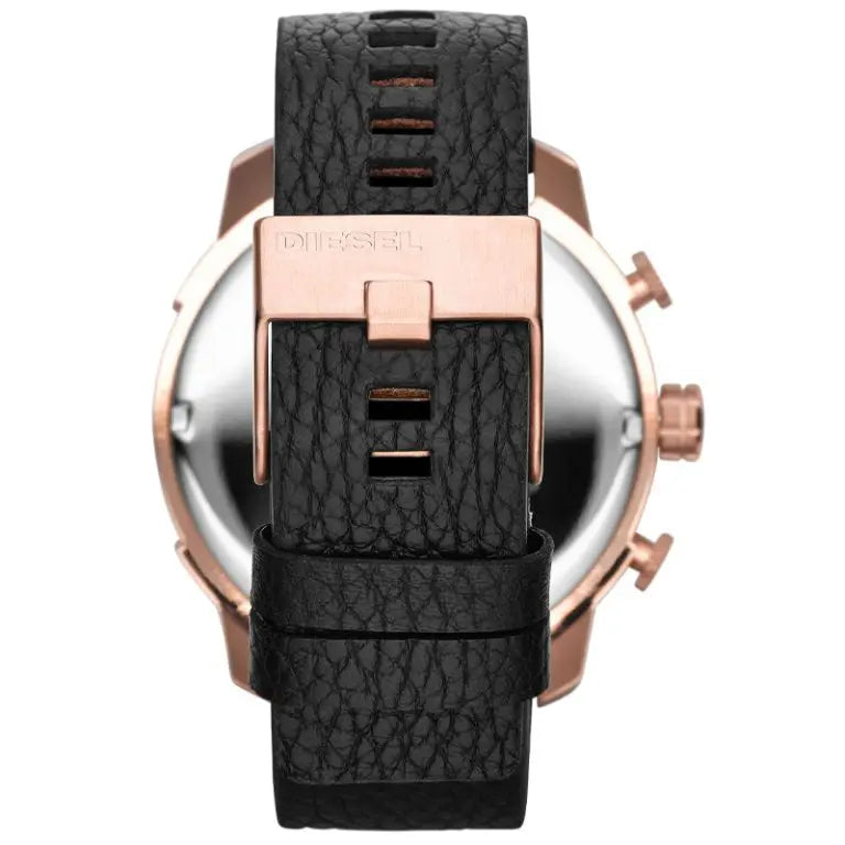 Diesel Men’s Quartz Black Leather Strap Black Dial 51mm Watch DZ4347