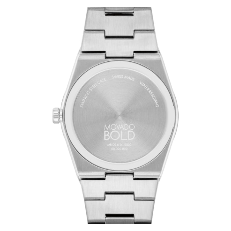 Movado Men’s Quartz Swiss Made Silver Stainless Steel Blue Dial 40mm Watch 3601221