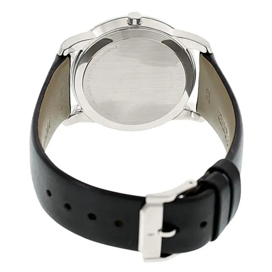Movado Men’s Swiss Made Quartz Black Leather Strap Blue Dial 40mm Watch 0606610