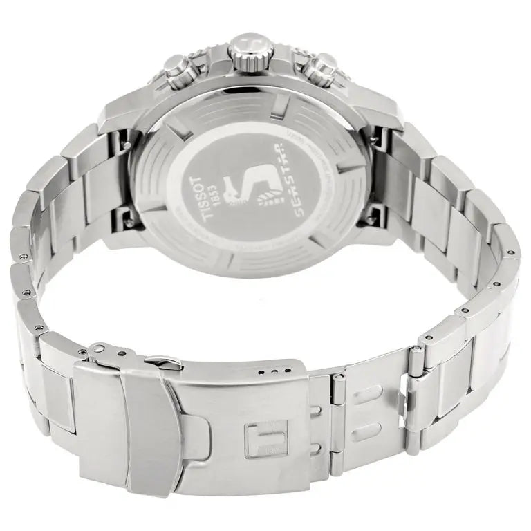 TISSOT Men’s Quartz Swiss Made Silver Stainless Steel Blue Dial 45mm Watch T120.417.11.041.03