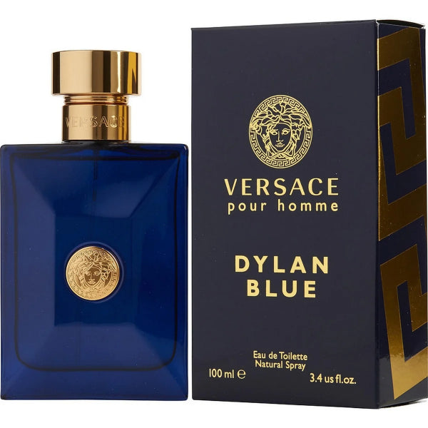 طقم عطر فرزاتشي ديلان بلو للرجال - 100 مل + 100 مل + حقيبة سفر سوداء