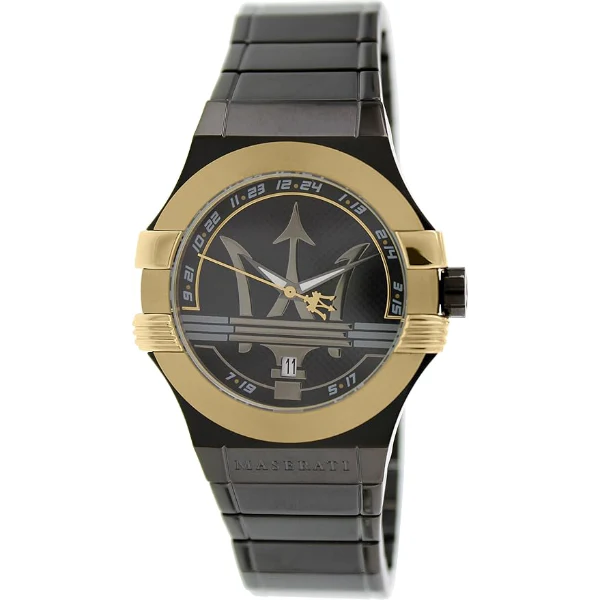 Maserati Potenza Black Stainless Steel Black Dial Quartz Watch for Gents - R8853108004