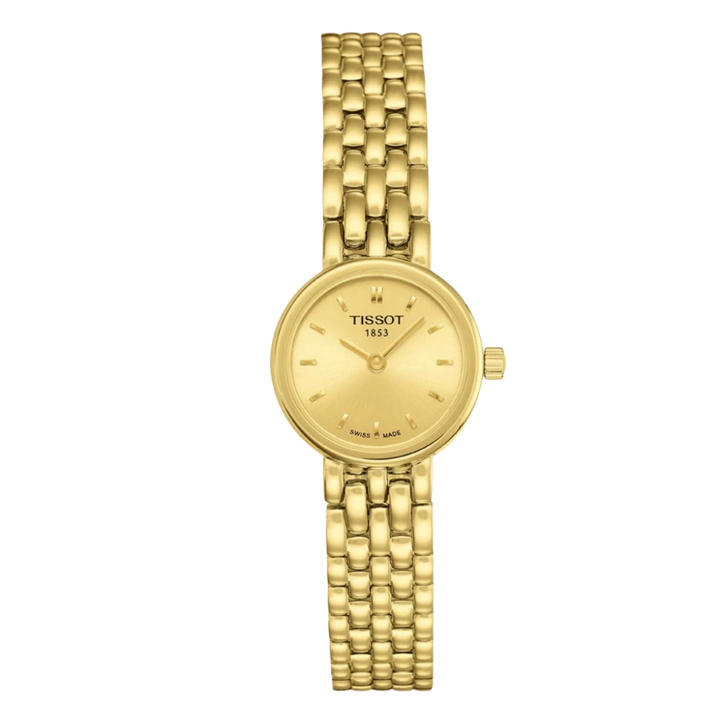 Tissot T-Lady Gold Stainless Steel Gold Dial Quartz Watch for Ladies - T058.009.33.021.00