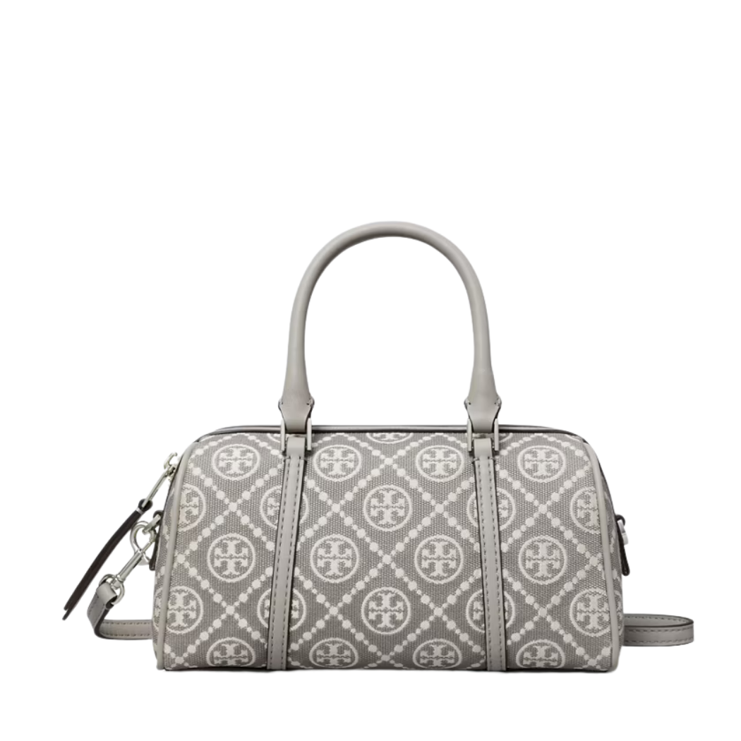 Tory Burch T-Monogram Utility Mini Barrel Bag Grey - TB178741