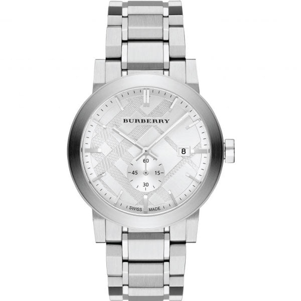 Burberry The City Silver Stainless Steel Silver Dial Quartz Watch for Gents - BU9900