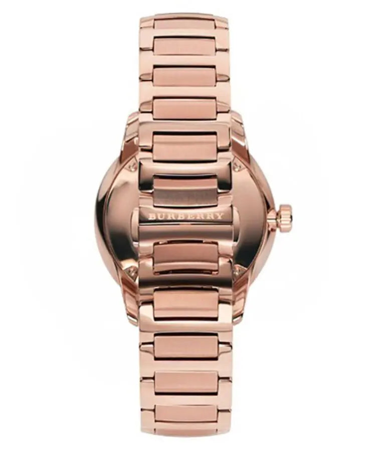 Burberry Men’s Swiss Made Stainless Steel Rose Gold Dial 40mm Watch BU10013