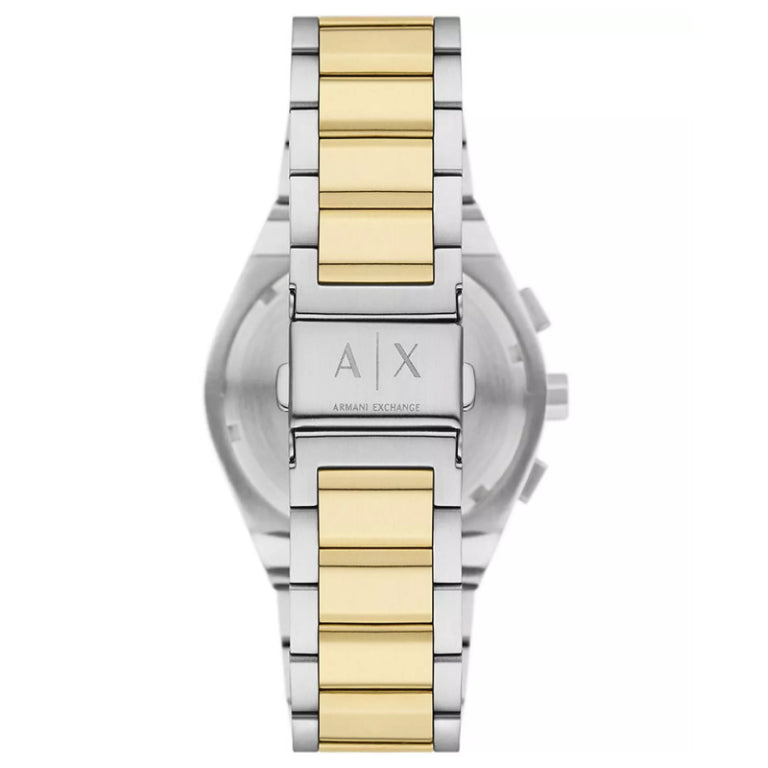 Armani Exchange Men’s Quartz Two-tone Stainless Steel Green Dial 42mm Watch AX4184