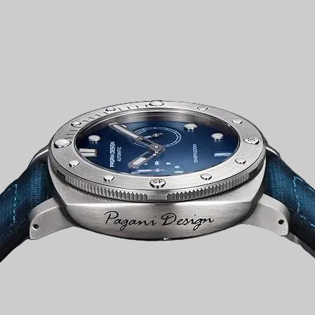 Pagani Design Stainless Steel Blue Dial Automatic Watch for Gents - PD-1767