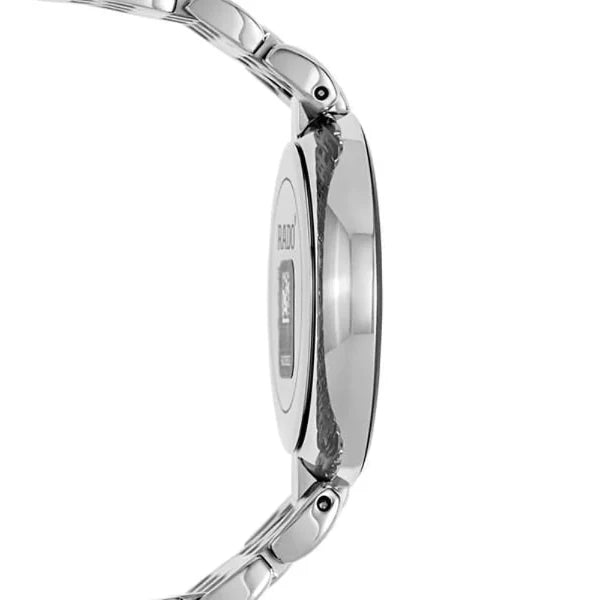 ساعة رادو فلورنسا فضية اللون من الفولاذ المقاوم للصدأ، مينا أسود، كوارتز، للرجال - R48792723