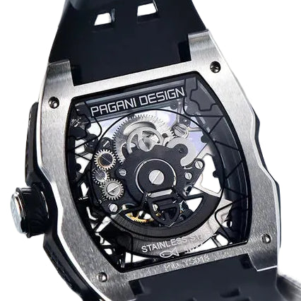 Pagani Design Stainless Steel Skeleton Dial Automatic Watch for Gents - PD-YS018