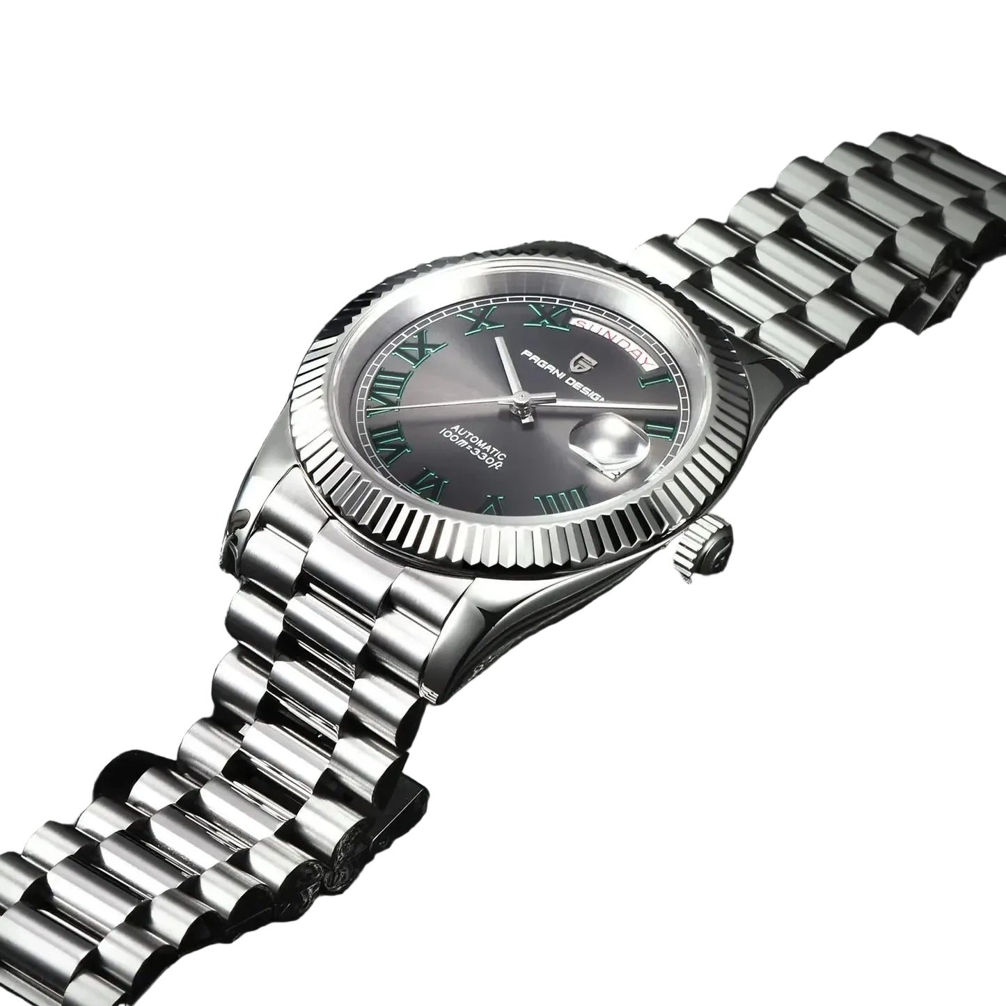 Pagani Design Stainless Steel Grey Dial Automatic Watch for Gents - PD-1783