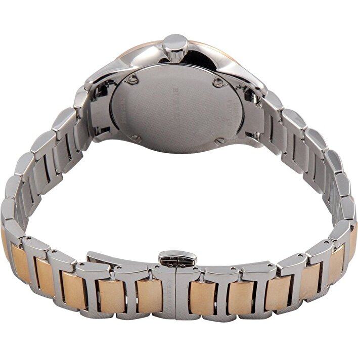 Burberry Women’s Swiss Made Quartz Stainless Steel Rose Gold Dial 32mm Watch BU10117