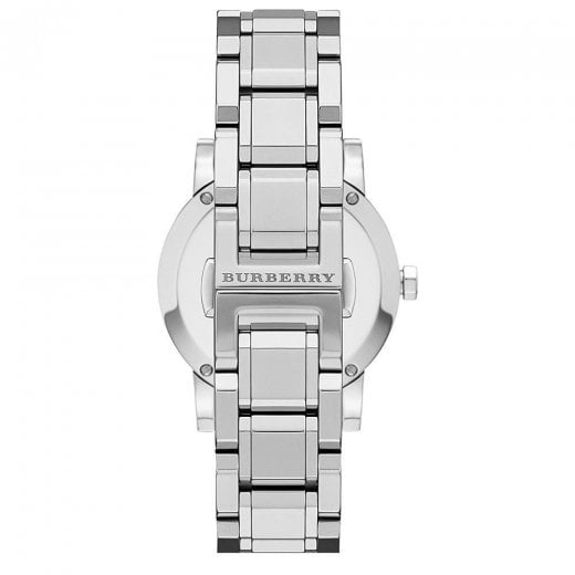 Burberry Women’s Swiss Made Stainless Steel Pink Dial 34mm Watch BU9124