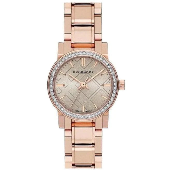 Burberry Women’s Swiss Made Stainless Steel Rose Gold 26mm Watch BU9225