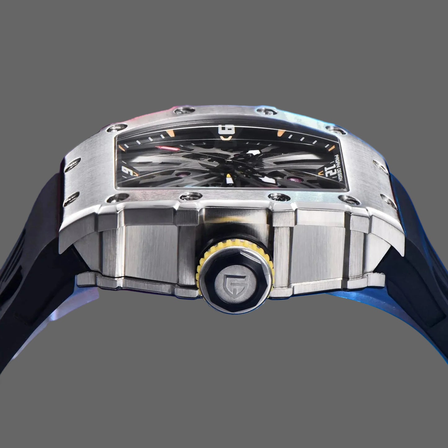 Pagani Design Stainless Steel Black Dial Quartz Watch for Gents - PD-1738