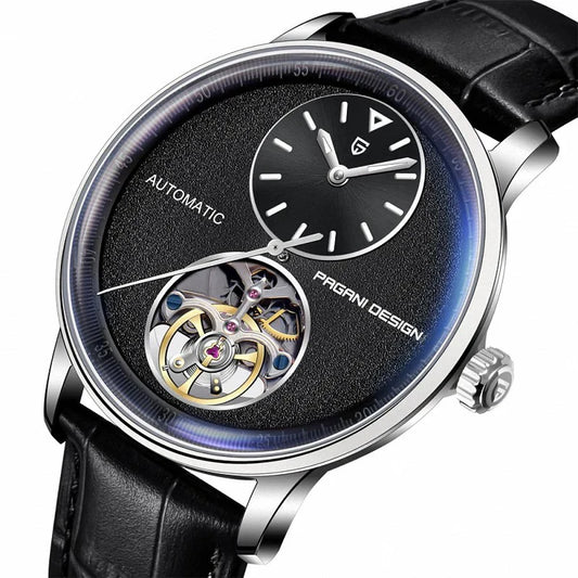Pagani Design Stainless Steel Black Dial Automatic Watch for Gents - PD-1796