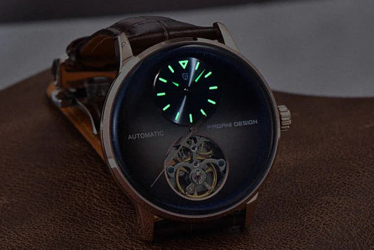 Pagani Design Stainless Steel Brown Dial Automatic Watch for Gents - PD-1796