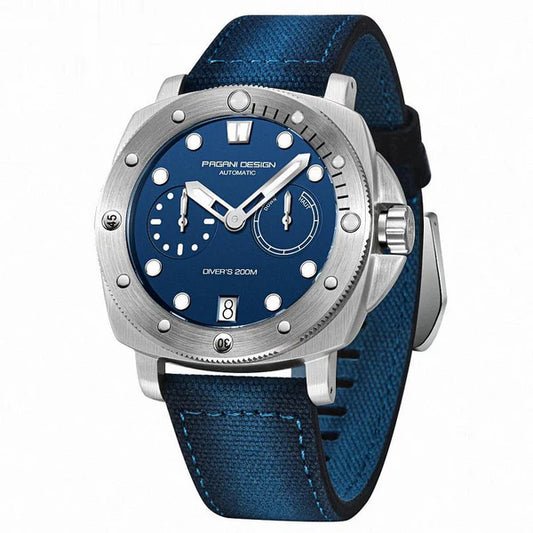 Pagani Design Stainless Steel Blue Dial Automatic Watch for Gents - PD-1767