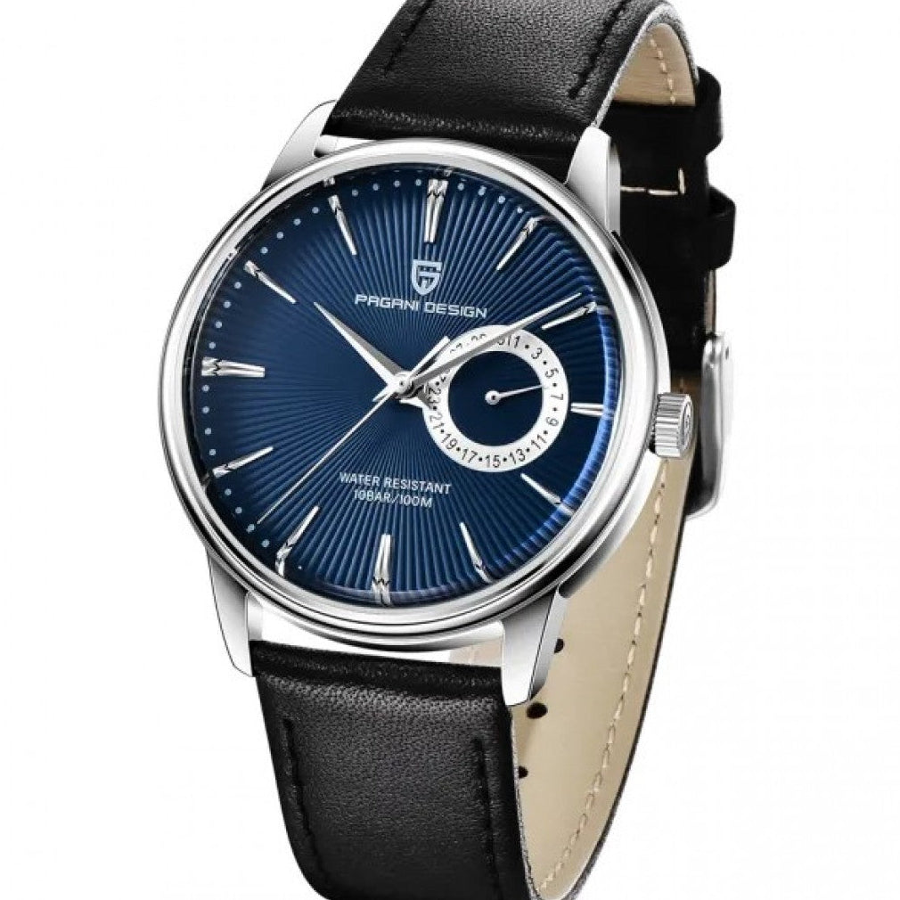 Pagani Design Stainless Steel Blue Dial Quartz Watch for Gents - PD-1654