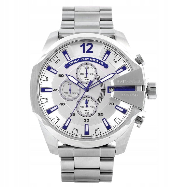 Diesel Men’s Quartz Silver Stainless Steel Silver Dial 53mm Watch DZ4477