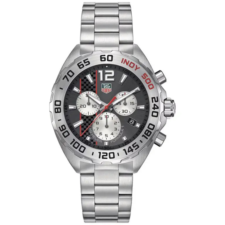 Tag Heuer Formula 1 Men’s Quartz Swiss Made Silver Stainless Steel Grey Dial 41mm Watch CAZ1114.BA0877