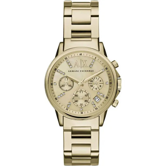 Armani Exchange Women’s Quartz Gold Stainless Steel Gold Dial 36mm Watch AX4327