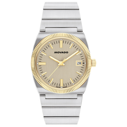 Movado Unisex Quartz Swiss Made Silver Stainless Steel Grey Dial 36mm Watch 3650216