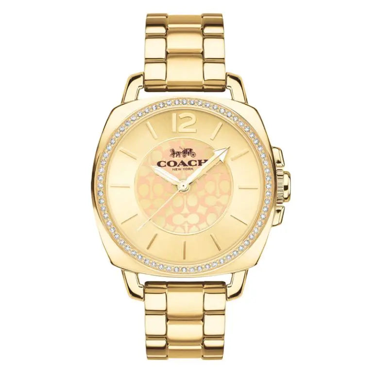 Coach Women’s Quartz Gold Stainless Steel Gold Dial 34mm Watch 14503141