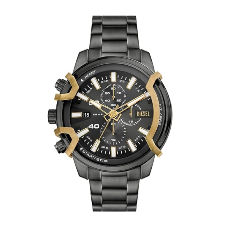 Diesel Men’s Chronograph Quartz Grey Stainless Steel Grey Dial 48mm Watch DZ4668