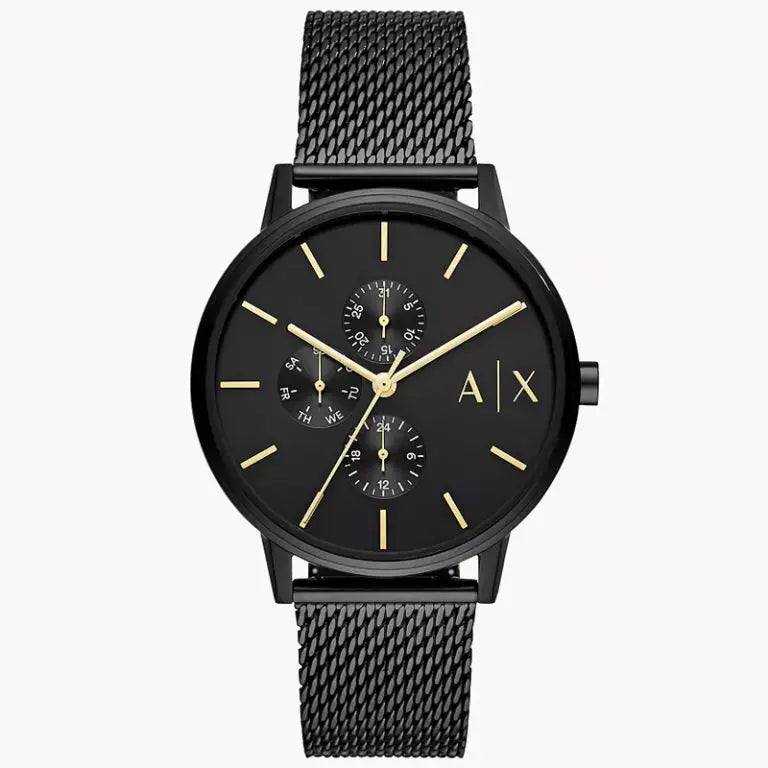 Armani Exchange Men’s Quartz Black Stainless Steel Black Dial 42mm Watch AX2716