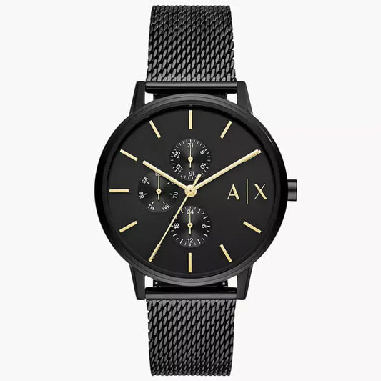 Armani Exchange Men’s Quartz Black Stainless Steel Black Dial 42mm Watch AX2716