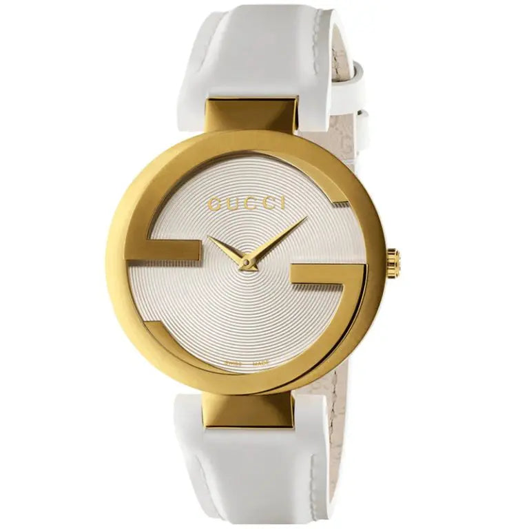 Gucci Women’s Quartz Swiss Made White Leather White Dial 37mm Watch YA133327