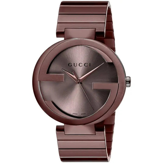 Gucci Men’s Swiss Made Quartz Brown Stainless Steel Brown Dial 37mm Watch YA133317