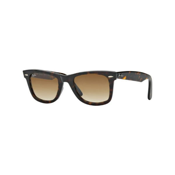 نظارة راي بان RB2140F 901/51 الأصلية من طراز وايفارير كلاسيك - أسود مصقول / عدسات متدرجة G-15 - 54-18