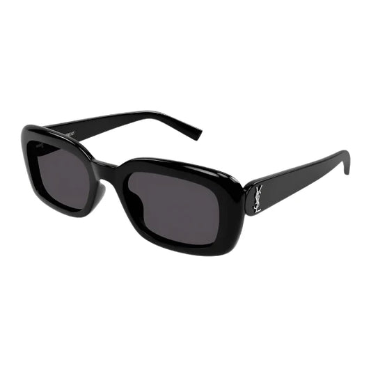 نظارات شمسية مستطيلة من الأسيتات الأسود YSL SL M130/F – SLM130/F 001 (53-21)
