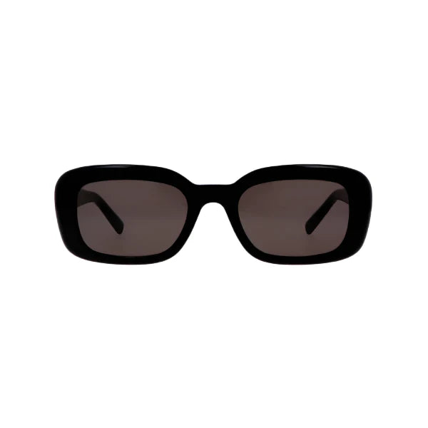 YSL SL M130/F Black Acetate Rectangle Sunglasses – SLM130/F 001 (53‑21)