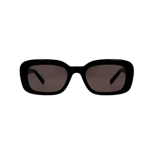 نظارات شمسية مستطيلة من الأسيتات الأسود YSL SL M130/F – SLM130/F 001 (53-21)
