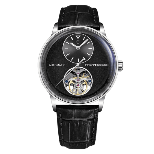 Pagani Design Stainless Steel Black Dial Automatic Watch for Gents - PD-1796