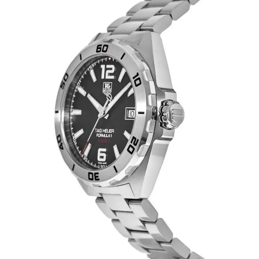 Tag Heuer Formula 1 Men’s Automatic Swiss Made Silver Stainless Steel Black Dial 41mm Watch WAZ2113.BA0875