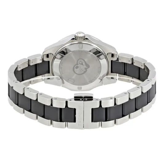 Tag Heuer Aquaracer Women’s Quartz Swiss Made Silver Stainless Steel Black Dial 35mm Watch WAY131C.BA0913