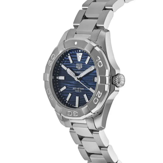 Tag Heuer Aquaracer Women’s Quartz Swiss Made Silver Stainless Steel Blue Dial 35mm Watch WBD131D.BA0748