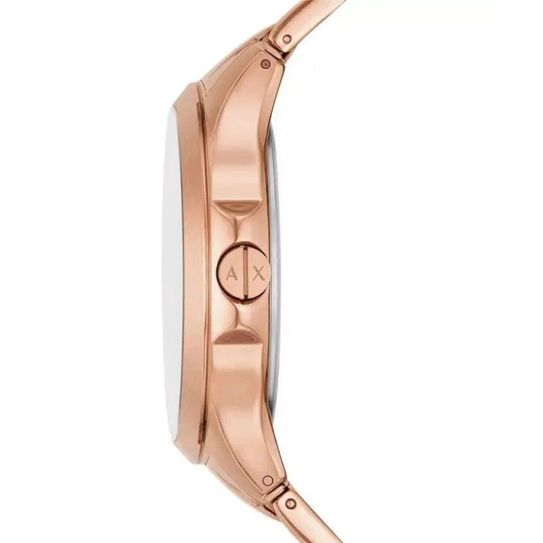 Armani Exchange Men’s Quartz Rose Gold Stainless Steel Brown Dial 46mm Watch AX2449