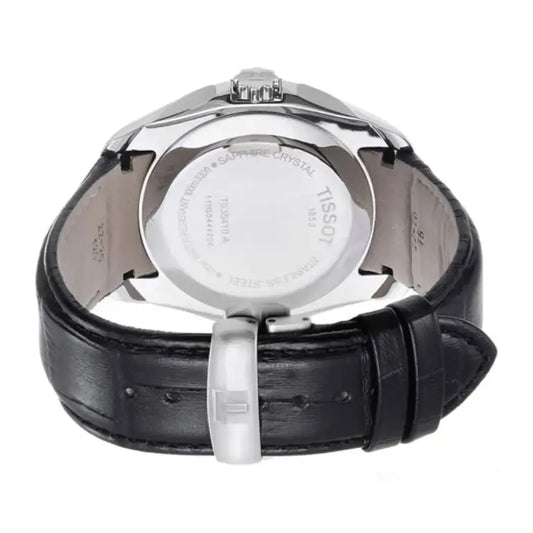Tissot Women’s Quartz Swiss Made Black Leather Strap Black Dial 33mm Watch T035.210.16.051.00